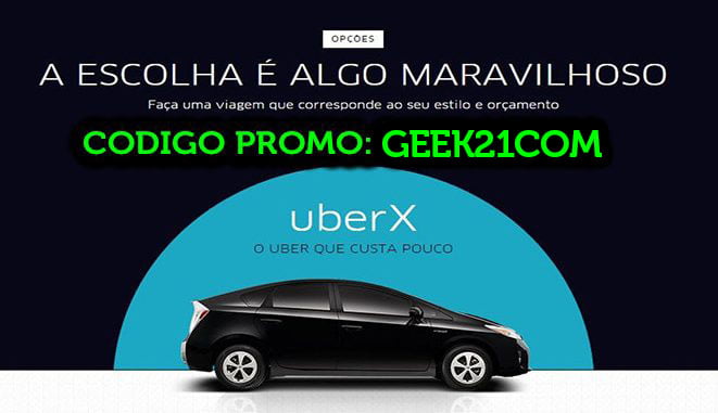 Código Promo Uber Taxi Brasil