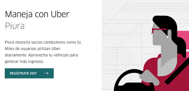 Ganar dinero conduciendo en Uber Piura