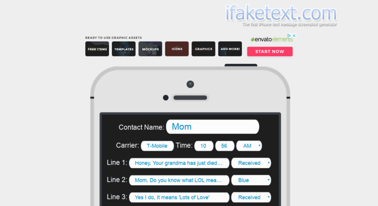 Creación De Conversaciones E Imagenes Falsas Para Iphone Con Ifaketext