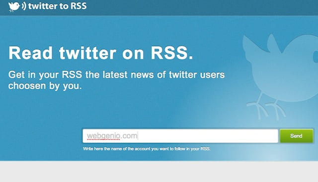 Twitter To Rss: Leer Twitter En Rss